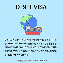 D-9-1무역경영비자