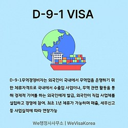 D-9-1무역경영비자