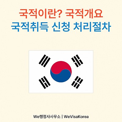 국적이란? 국적개요 및 국적취득 신청 처리절차