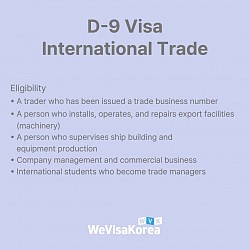 D-9 Visa(International Trade)