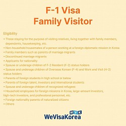 F-1 Visa(Family Visitor)